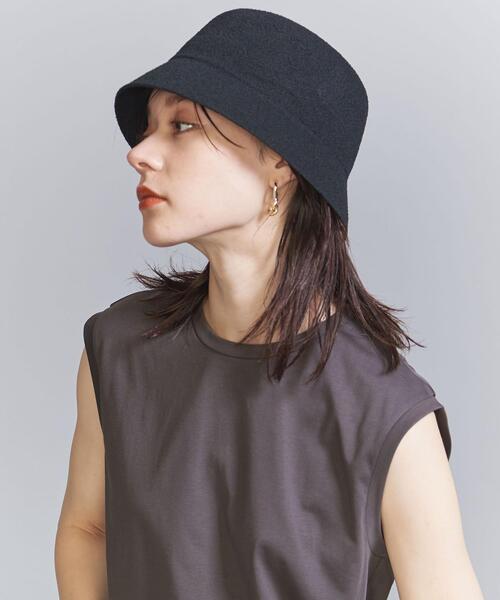 BEAUTY&YOUTH UNITED ARROWS(ビューティーアンドユースユナイテッドアローズ)の「ポリエステル バケットハット(ハット・レディース・ブラック/ホワイト・FREE)」の5枚目の写真