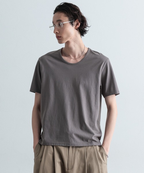 HARE（ハレ）の「ユルネックベーシックカットソー(HARE)（Tシャツ/カットソー・メンズ・ホワイト/ブラック/パープル/レッド/グレー/レッド系その他/ブラック×シルバー/グレー系その他・SMALL/MEDIUM/LARGE）」の5枚目の写真