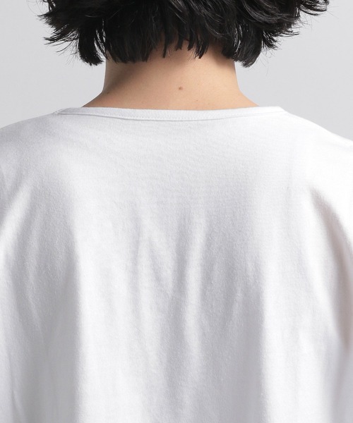 HARE（ハレ）の「ユルネックベーシックカットソー(HARE)（Tシャツ/カットソー・メンズ・ホワイト/ブラック/パープル/レッド/グレー/レッド系その他/ブラック×シルバー/グレー系その他・SMALL/MEDIUM/LARGE）」の12枚目の写真