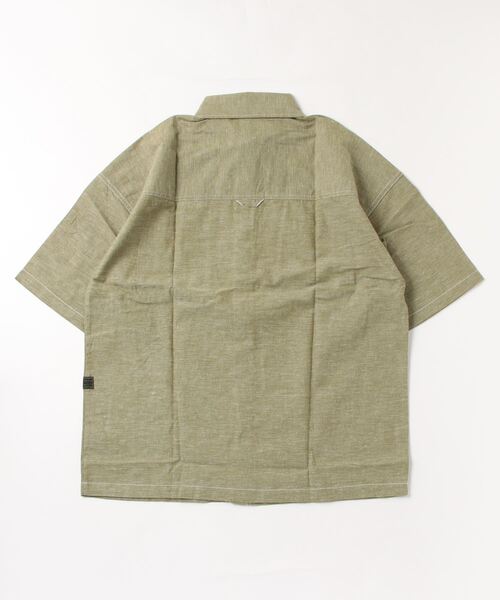 G-STAR（ジースター）の「1 POCKET BOXY SHIRT/オーバーサイズシャツ/リネンシャツ（シャツ/ブラウス・メンズ・グリーン系その他/ピンク・MEDIUM/SMALL/X-LARGE/LARGE/X-SMALL）」の9枚目の写真