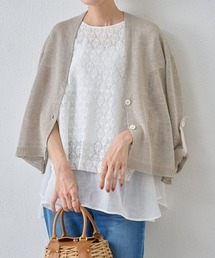 BEARDSLEY | 《ビアズリー》リネンショートカーデ(カーディガン/ボレロ)