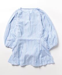 clear | ウエストリボン6分袖ストライプブラウス ≪2023SS新作≫(シャツ/ブラウス)