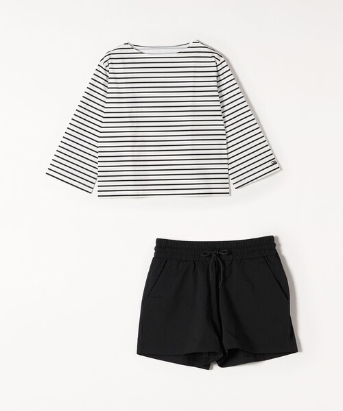 Ocean Pacific（オーシャンパシフィック）の「【SHIPS any別注】Ocean Pacific: ラッシュガード セットアップ 23SS（ラッシュガード・レディース・ブラック/ホワイト・ONE SIZE）」の3枚目の写真