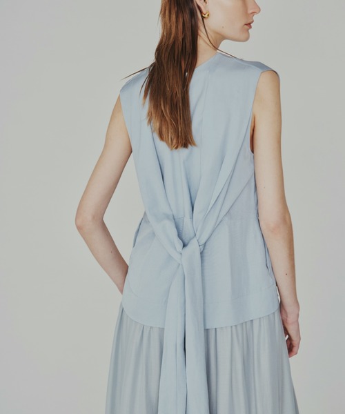 styling/（スタイリング）の「ドッキングジレワンピース（ワンピース・レディース・ブルー/ブラック・1）」の3枚目の写真