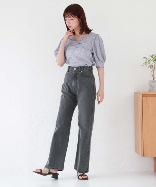 archives（アルシーヴ）の「フロントギャザーカットレースＴＯＰＳ（Tシャツ/カットソー・レディース・ピンクベージュ/ブルーグレー/ブラック/アイボリー・MEDIUM）」の15枚目の写真