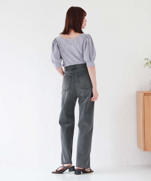 archives（アルシーヴ）の「フロントギャザーカットレースＴＯＰＳ（Tシャツ/カットソー・レディース・ピンクベージュ/ブルーグレー/ブラック/アイボリー・MEDIUM）」の17枚目の写真