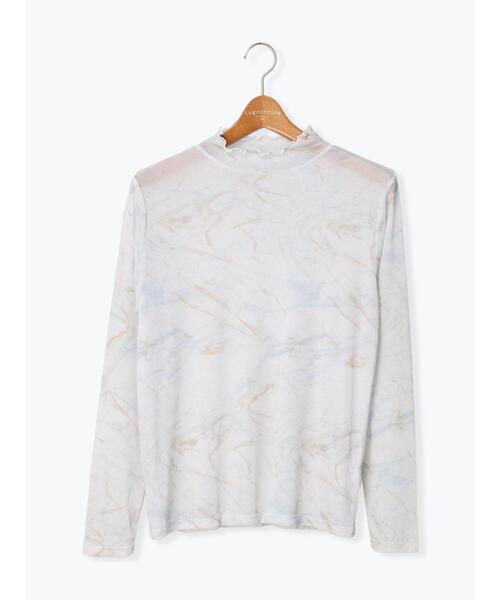 Lugnoncure（ルノンキュール）の「シアータートルトップス（ニット/セーター・レディース・ベージュ/ブラック/ブルー/オフホワイト・ﾌﾘ-）」の12枚目の写真