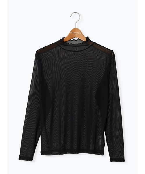 Lugnoncure（ルノンキュール）の「シアータートルトップス（ニット/セーター・レディース・ベージュ/ブラック/ブルー/オフホワイト・ﾌﾘ-）」の3枚目の写真