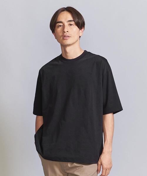 BEAUTY&YOUTH UNITED ARROWS(ビューティーアンドユースユナイテッドアローズ)の「バウンス ファブリック アジャスト クルーネック Tシャツ(Tシャツ/カットソー・メンズ・ベージュ/ブラック/ライトブルー・S/M/L/XL)」の2枚目の写真