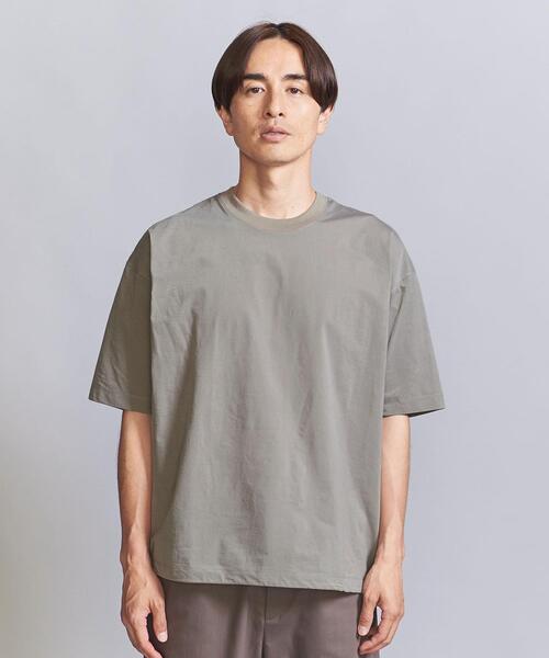 BEAUTY&YOUTH UNITED ARROWS(ビューティーアンドユースユナイテッドアローズ)の「バウンス ファブリック アジャスト クルーネック Tシャツ(Tシャツ/カットソー・メンズ・ベージュ/ブラック/ライトブルー・S/M/L/XL)」の4枚目の写真