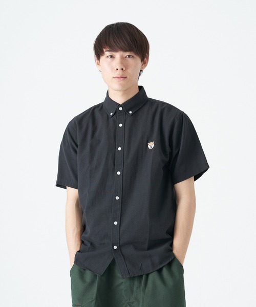 CORISCO(コリスコ)の「オックス動物刺しゅうボタンダウンシャツ(M1)(シャツ/ブラウス・メンズ・その他10/その他5/その他12/ブラック/ネイビー/ホワイト/その他2/その他4/サックスブルー/その他1/その他3/その他9/その他8/その他6/その他7/その他11・LARGE/MEDIUM/X-LARGE)」の1枚目の写真