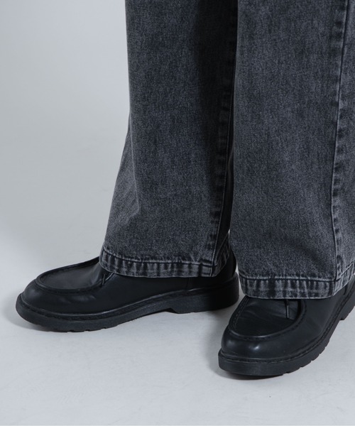 WEGO（ウィゴー）の「WEGO/デニムワイドバギーパンツ（デニムパンツ・メンズ・ブラック/インディゴブルー・MEDIUM/LARGE）」の6枚目の写真