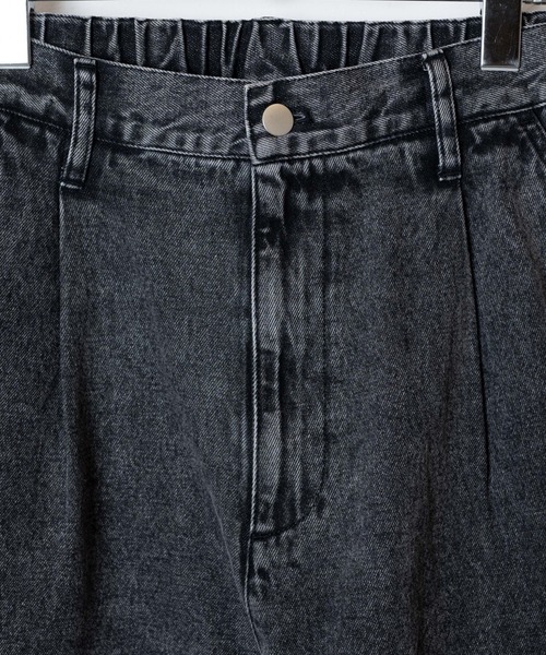 WEGO（ウィゴー）の「WEGO/デニムワイドバギーパンツ（デニムパンツ・メンズ・ブラック/インディゴブルー・MEDIUM/LARGE）」の21枚目の写真