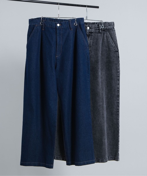 WEGO（ウィゴー）の「WEGO/デニムワイドバギーパンツ（デニムパンツ・メンズ・ブラック/インディゴブルー・MEDIUM/LARGE）」の18枚目の写真