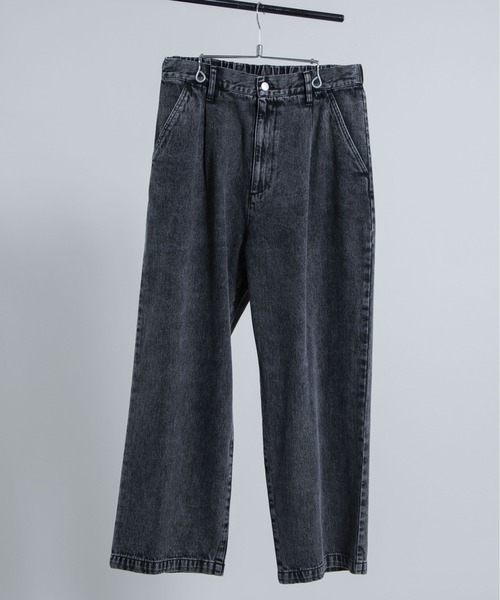 WEGO（ウィゴー）の「WEGO/デニムワイドバギーパンツ（デニムパンツ・メンズ・ブラック/インディゴブルー・MEDIUM/LARGE）」の19枚目の写真