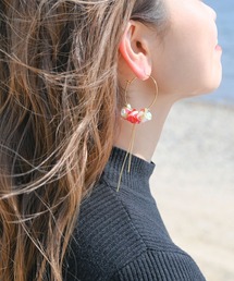 YADORI（ヤドリ）の「18K mty スパンコールフープピアス（ピアス（両耳用））」