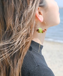 YADORI（ヤドリ）の「18K mty スパンコールフープピアス（ピアス（両耳用））」