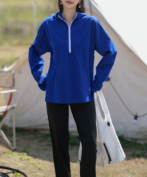 セール】【UVカット率 99%以上】レディース水着 長袖フード付きハーフ