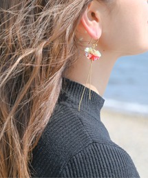 YADORI（ヤドリ）の「18K mty スパンコールフックピアス（ピアス（両耳用））」