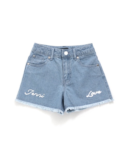 JENNI love（ジェニィラブ）の「チェーンロゴ刺繍デニムショーパン（デニムパンツ・キッズ・ブルー/サックスブルー・130cm/140cm/150cm/160cm）」の18枚目の写真
