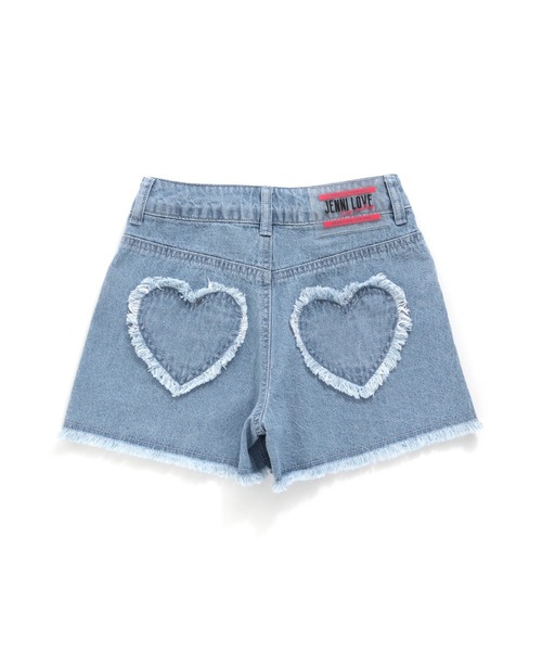 JENNI love（ジェニィラブ）の「チェーンロゴ刺繍デニムショーパン（デニムパンツ・キッズ・ブルー/サックスブルー・130cm/140cm/150cm/160cm）」の16枚目の写真