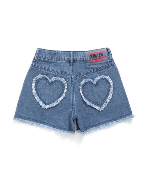 JENNI love（ジェニィラブ）の「チェーンロゴ刺繍デニムショーパン（デニムパンツ・キッズ・ブルー/サックスブルー・130cm/140cm/150cm/160cm）」の13枚目の写真