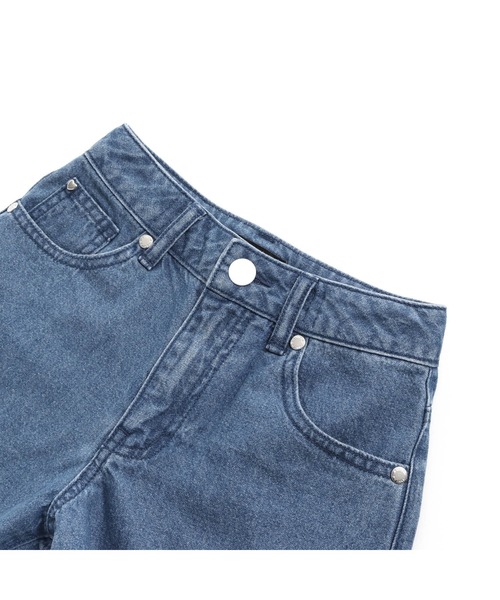 JENNI love（ジェニィラブ）の「チェーンロゴ刺繍デニムショーパン（デニムパンツ・キッズ・ブルー/サックスブルー・130cm/140cm/150cm/160cm）」の10枚目の写真