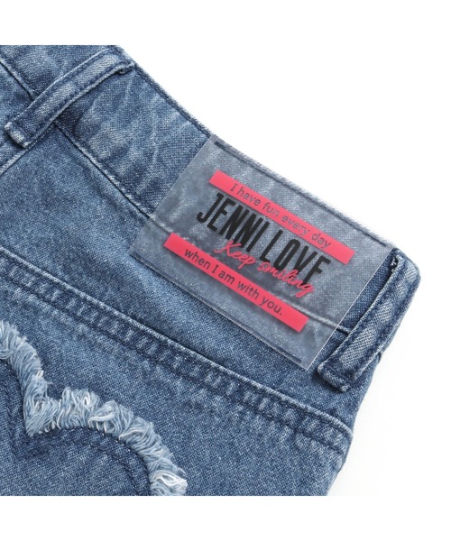 JENNI love（ジェニィラブ）の「チェーンロゴ刺繍デニムショーパン（デニムパンツ・キッズ・ブルー/サックスブルー・130cm/140cm/150cm/160cm）」の8枚目の写真