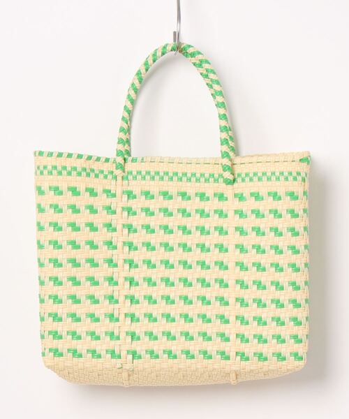 Letra（レトラ）の「(LETRA)<グリーンROSE BUD限定カラー>メルカドミニバッグ（トートバッグ・レディース・ピンク/グリーン・FREE）」の3枚目の写真