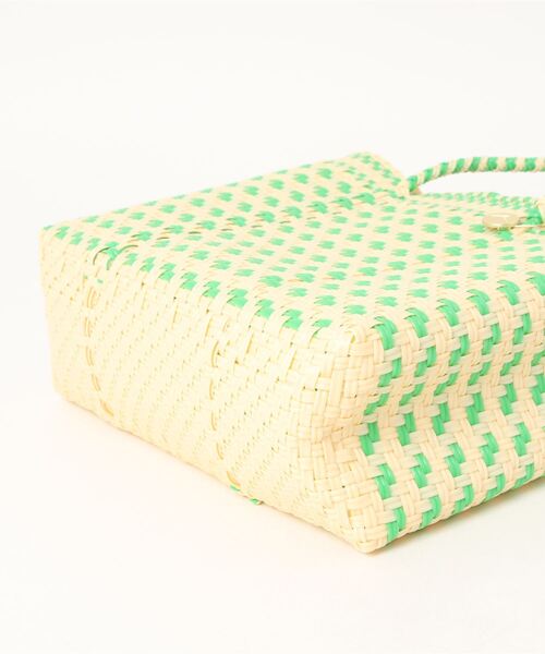 Letra（レトラ）の「(LETRA)<グリーンROSE BUD限定カラー>メルカドミニバッグ（トートバッグ・レディース・ピンク/グリーン・FREE）」の5枚目の写真