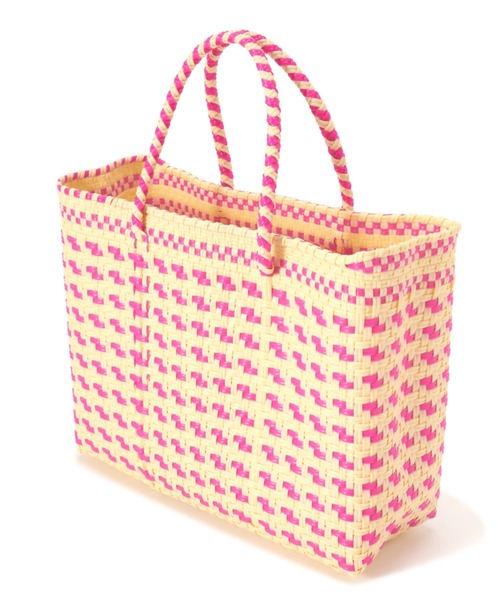 Letra（レトラ）の「(LETRA)<グリーンROSE BUD限定カラー>メルカドミニバッグ（トートバッグ・レディース・ピンク/グリーン・FREE）」の8枚目の写真