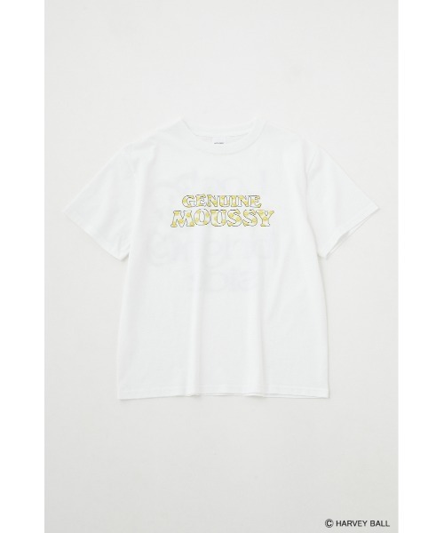MOUSSY(マウジー)の「SMILEY FACE MOUSSY LOGO Tシャツ(Tシャツ/カットソー・レディース・ホワイト/ブラック/グリーン・1/2)」の19枚目の写真