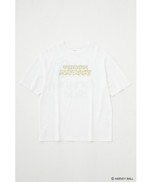 MOUSSY(マウジー)の「SMILEY FACE MOUSSY LOGO Tシャツ(Tシャツ/カットソー・レディース・ホワイト/ブラック/グリーン・1/2)」の10枚目の写真