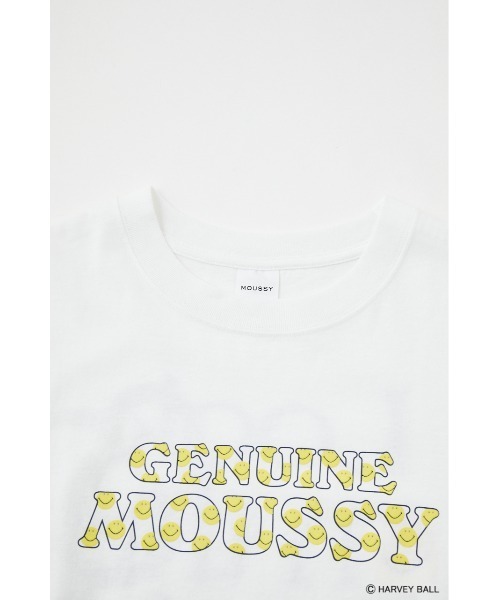 MOUSSY(マウジー)の「SMILEY FACE MOUSSY LOGO Tシャツ(Tシャツ/カットソー・レディース・ホワイト/ブラック/グリーン・1/2)」の15枚目の写真