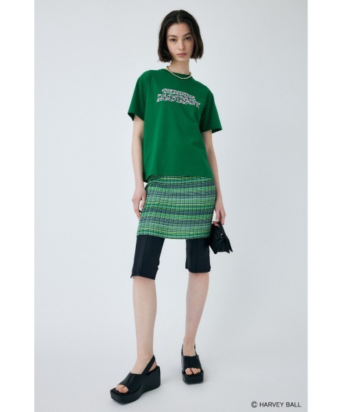 MOUSSY(マウジー)の「SMILEY FACE MOUSSY LOGO Tシャツ(Tシャツ/カットソー・レディース・ホワイト/ブラック/グリーン・1/2)」の21枚目の写真
