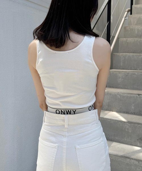 one way（ワンウェイ）の「OWロゴショートタンク（タンクトップ・レディース・ブラック/ホワイト・FREE）」の9枚目の写真