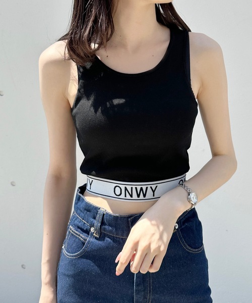one way（ワンウェイ）の「OWロゴショートタンク（タンクトップ・レディース・ブラック/ホワイト・FREE）」の8枚目の写真