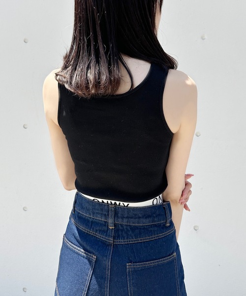 one way（ワンウェイ）の「OWロゴショートタンク（タンクトップ・レディース・ブラック/ホワイト・FREE）」の10枚目の写真