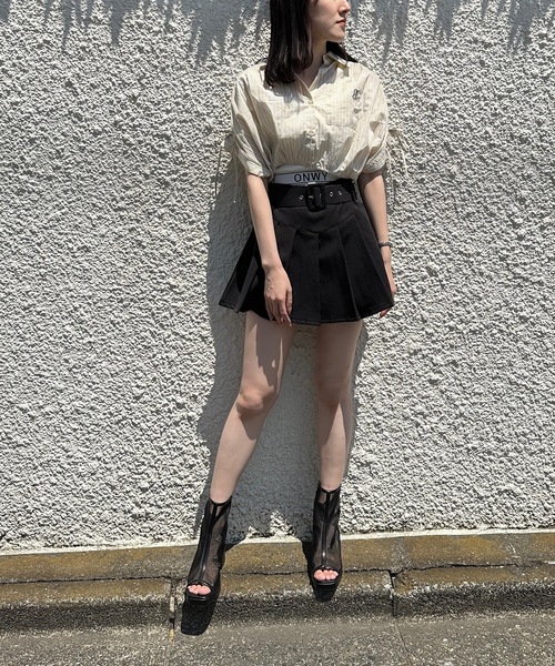 one way（ワンウェイ）の「OWロゴショートタンク（タンクトップ・レディース・ブラック/ホワイト・FREE）」の16枚目の写真