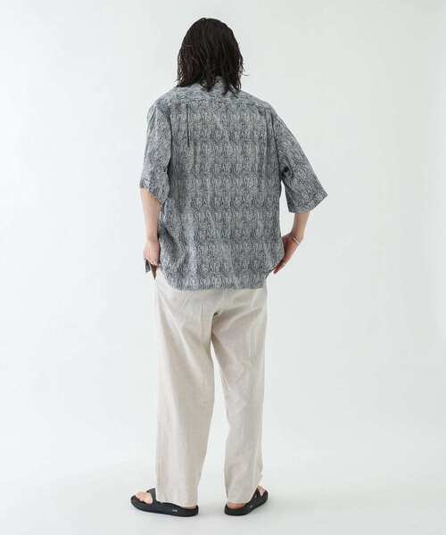 URBAN RESEARCH Sonny Label（アーバンリサーチサニーレーベル）の「コットンリネンワイドストレートパンツ（その他パンツ・メンズ・ネイビー/ナチュラル・MEDIUM/LARGE）」の8枚目の写真