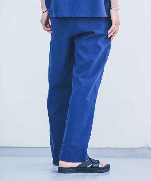 URBAN RESEARCH Sonny Label（アーバンリサーチサニーレーベル）の「コットンリネンワイドストレートパンツ（その他パンツ・メンズ・ネイビー/ナチュラル・MEDIUM/LARGE）」の10枚目の写真