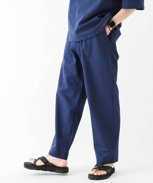URBAN RESEARCH Sonny Label（アーバンリサーチサニーレーベル）の「コットンリネンワイドストレートパンツ（その他パンツ・メンズ・ネイビー/ナチュラル・MEDIUM/LARGE）」の14枚目の写真