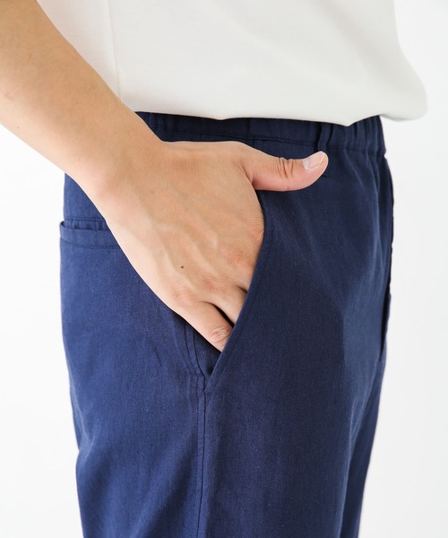URBAN RESEARCH Sonny Label（アーバンリサーチサニーレーベル）の「コットンリネンワイドストレートパンツ（その他パンツ・メンズ・ネイビー/ナチュラル・MEDIUM/LARGE）」の22枚目の写真