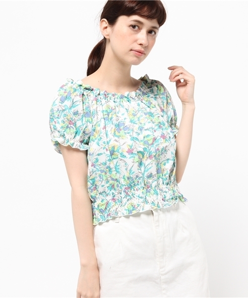 one after another NICE CLAUP(ワンアフターアナザーナイスクラップ)の「【non-no8月号掲載 ナイスクラップ】リゾートなブラウス(シャツ/ブラウス・レディース・オレンジ/グリーン/ネイビー・FREE)」の14枚目の写真