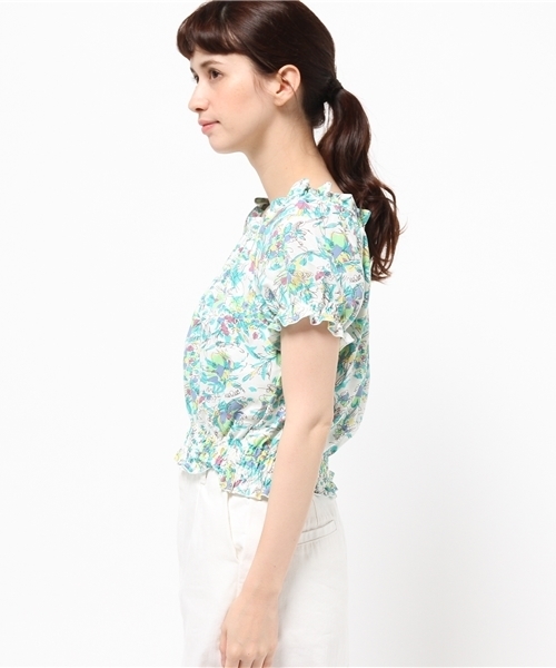 one after another NICE CLAUP(ワンアフターアナザーナイスクラップ)の「【non-no8月号掲載 ナイスクラップ】リゾートなブラウス(シャツ/ブラウス・レディース・オレンジ/グリーン/ネイビー・FREE)」の6枚目の写真