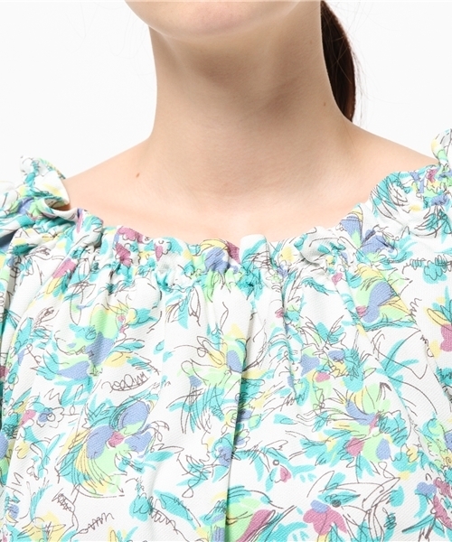 one after another NICE CLAUP(ワンアフターアナザーナイスクラップ)の「【non-no8月号掲載 ナイスクラップ】リゾートなブラウス(シャツ/ブラウス・レディース・オレンジ/グリーン/ネイビー・FREE)」の8枚目の写真