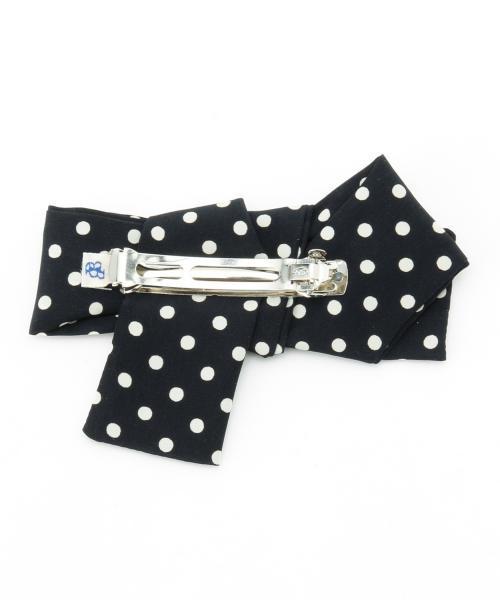 BEAMS BOY(ビームスボーイ)の「BEAMS BOY / 変形リボン バレッタ(バレッタ/ヘアクリップ・レディース・ブラック/ネイビー・ONE SIZE)」の8枚目の写真