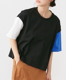 クレイジー配色半袖Tシャツ <Le temps riche>