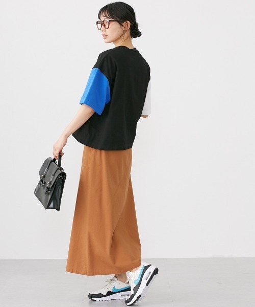 Le temps riche(ルタンリッシュ)の「クレイジー配色半袖Tシャツ <Le temps riche>(Tシャツ/カットソー・レディース・ホワイト系その他/ブラック系その他・L/M)」の5枚目の写真