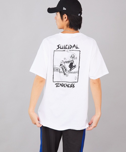 ROOPTOKYO(ループトウキョウ)の「SUICIDAL TENDENCIES TS 8 Skater + Sticker Tシャツ グラフィックTシャツ(Tシャツ/カットソー・メンズ・ホワイト/ブラック・M/L/XL)」の16枚目の写真